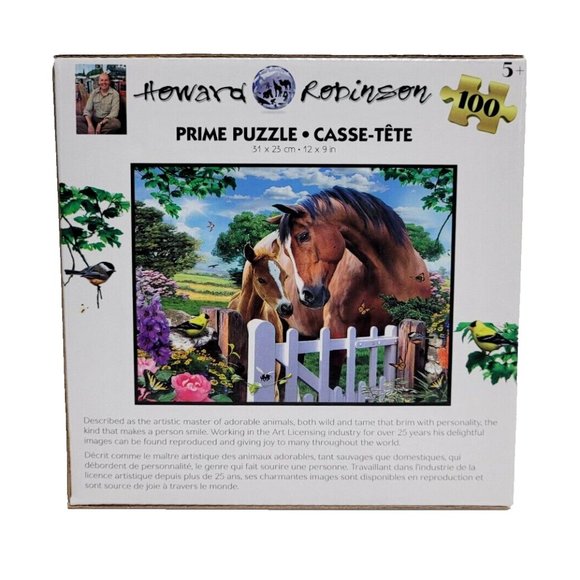 At the Garden Gate Horses 100 Piece Puzzle - Picture 4 of 4